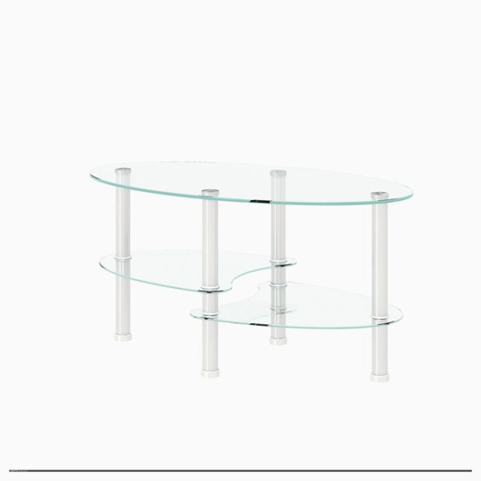 Cheramie Glass Top Coffee Table - Chic Decora