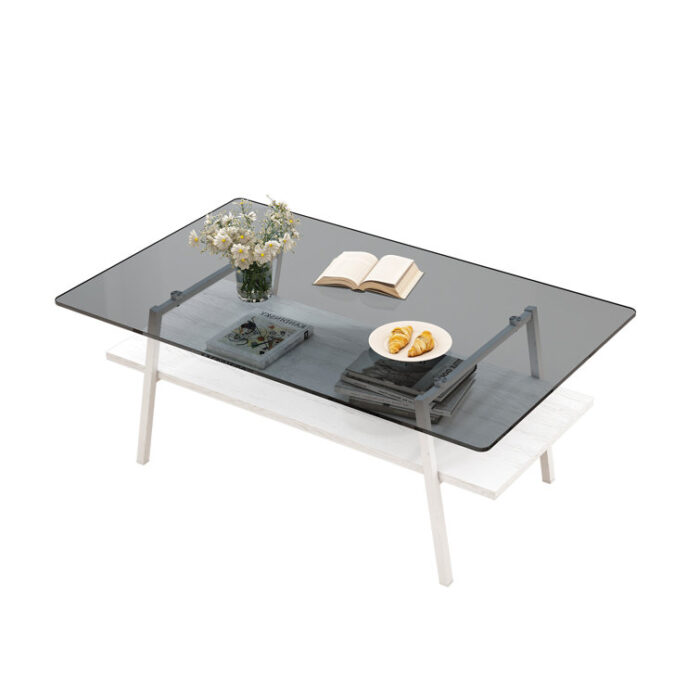 Chilo Glass Top Coffee Table - Chic Decora