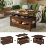 Chumani Coffee Table with Storage, Lift Top Coffee Table for Living Room - Chic Decora