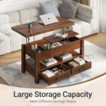 Chumani Coffee Table with Storage, Lift Top Coffee Table for Living Room - Chic Decora