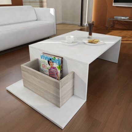 40″ Glass and Steel Coffee Table with Shelf - Chic Decora