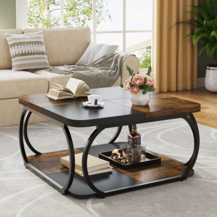 Sonye Farmhouse Coffee Table - Chic Decora