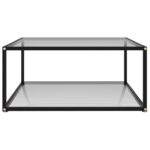 Coffee Table End Table Living Room Accent Sofa Table Tempered Glass - Chic Decora