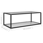 Coffee Table End Table Living Room Accent Sofa Table Tempered Glass - Chic Decora