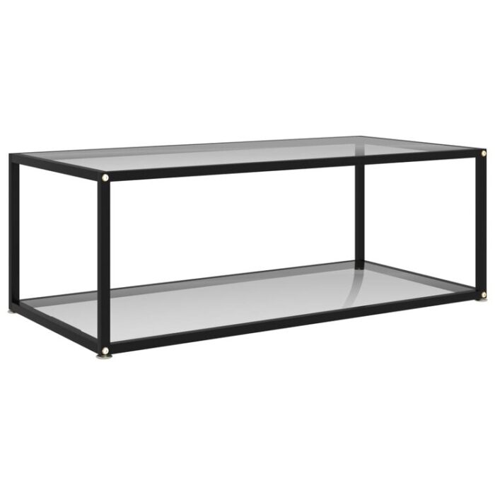 Coffee Table End Table Living Room Accent Sofa Table Tempered Glass - Chic Decora