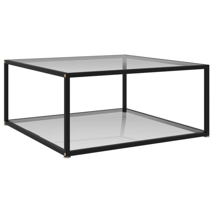 Coffee Table End Table Living Room Accent Sofa Table Tempered Glass - Chic Decora