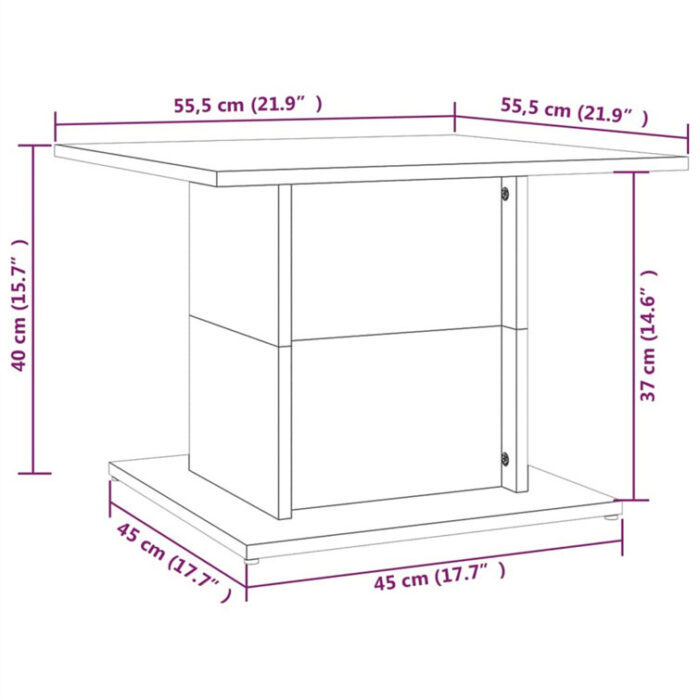 Coffee Table End Table Sofa Table Living Room Furniture Engineered Wood - Chic Decora