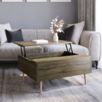 Cooper Rustic Mid-Century Modern Lift-Top Coffee Table - Chic Decora