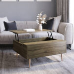 Cooper Rustic Mid-Century Modern Lift-Top Coffee Table - Chic Decora