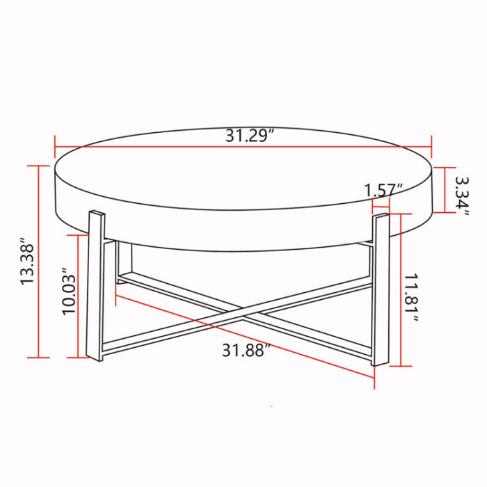 Daisye Single Coffee Table - Chic Decora