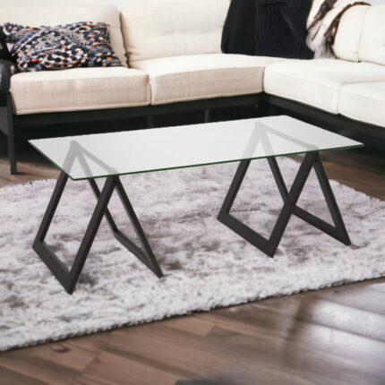 Dancy Glass Top Coffee Table - Chic Decora