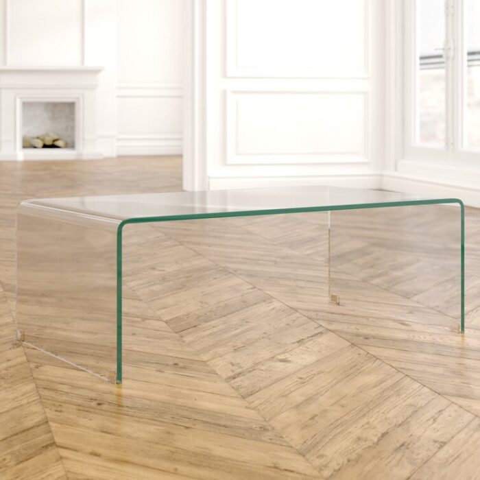 Dasher Glass Single Coffee Table - Chic Decora