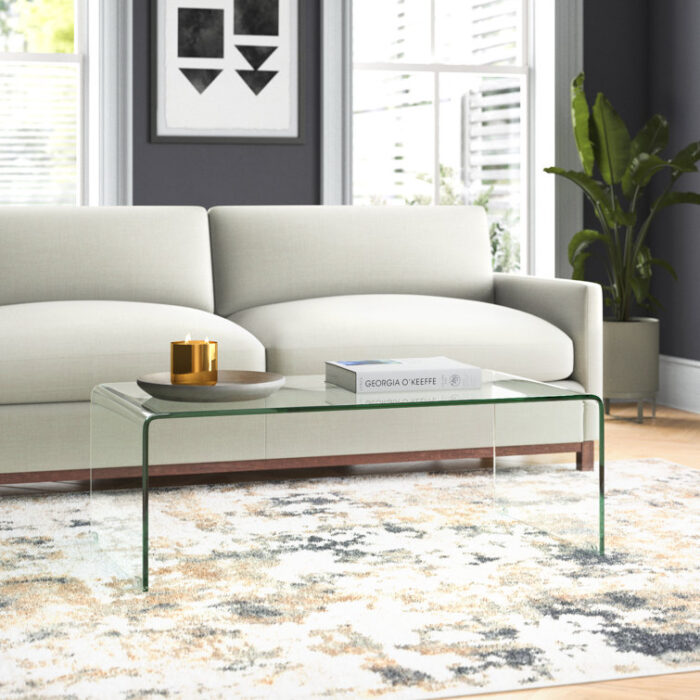 Dasher Glass Single Coffee Table - Chic Decora