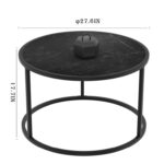 Deerika Glass Top Coffee Table - Chic Decora