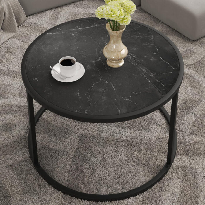 Deerika Glass Top Coffee Table - Chic Decora