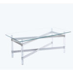 Delgardo Glass Top Single Coffee Table - Chic Decora