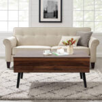 Cooper Rustic Mid-Century Modern Lift-Top Coffee Table - Chic Decora