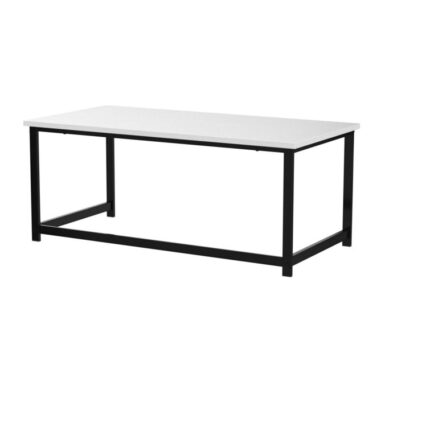 Adisynne Retro Splicing Round Coffee Table with Fir Wood Table Top and Cross Legs Base - Chic Decora