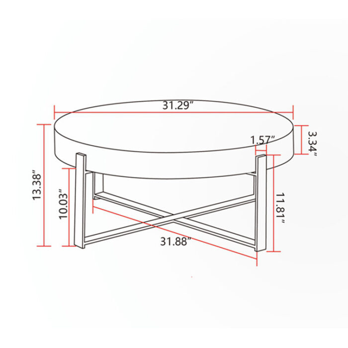 Dezrae Single Coffee Table - Chic Decora