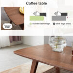 Dulcio Solid Wood Coffee Table - Chic Decora