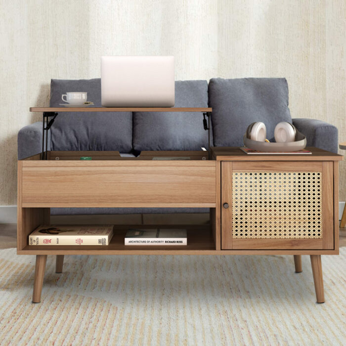 Dyani Lift Top Coffee Table with Storage - Chic Decora