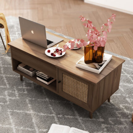 Jerene Solid Wood Square Coffee Table - Chic Decora