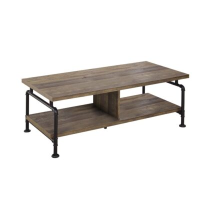 Navarette Solid Wood Top Single Coffee Table - Chic Decora