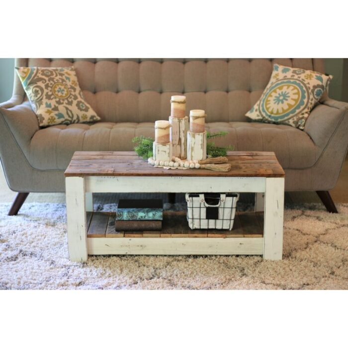 Elihu Solid Wood Coffee Table - Chic Decora