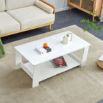 Elix Glass Top Single Coffee Table - Chic Decora