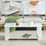 Elix Glass Top Single Coffee Table - Chic Decora