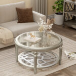 Enzio Glass Top Coffee Table - Chic Decora