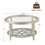 Enzio Glass Top Coffee Table - Chic Decora