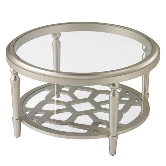 Enzio Glass Top Coffee Table - Chic Decora