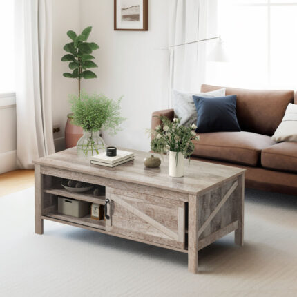 Spurlock Glass Top Coffee Table - Chic Decora