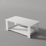 Gennit 4 Legs Coffee Table with Storage - Chic Decora