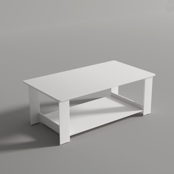 Gennit 4 Legs Coffee Table with Storage - Chic Decora