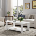 Gennit 4 Legs Coffee Table with Storage - Chic Decora