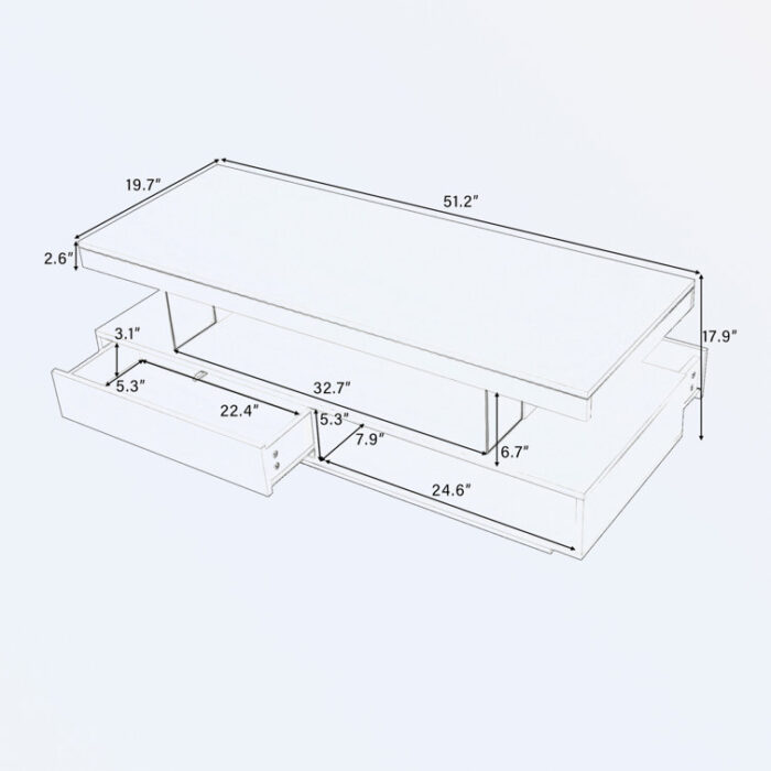 Gilud Coffee Table - Chic Decora