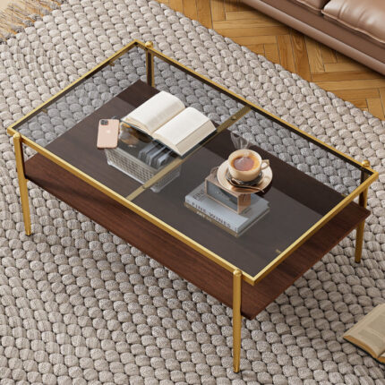 Glass Single Coffee Table - Chic Decora