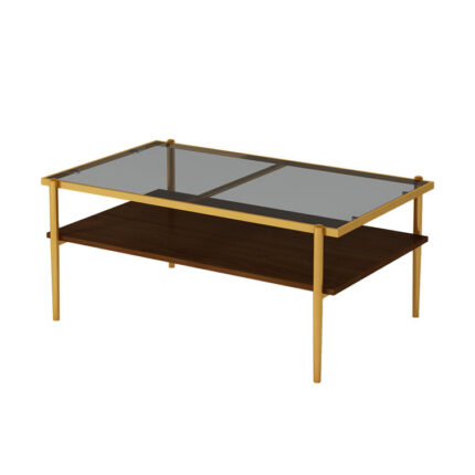 Amariyae Glass Top Single Coffee Table - Chic Decora