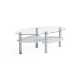 Glass Top Coffee Table - Chic Decora