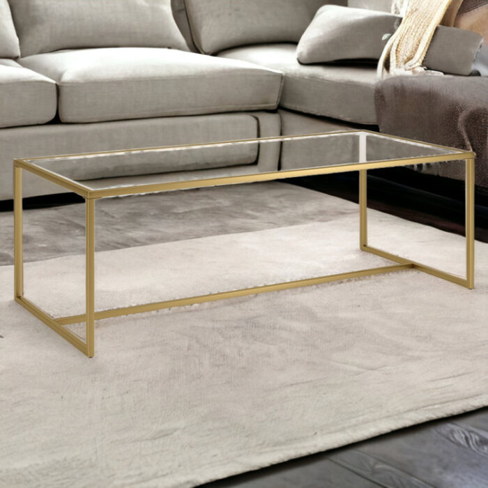 Glass Top Coffee Table - Chic Decora