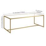 Glass Top Coffee Table - Chic Decora