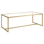 Glass Top Coffee Table - Chic Decora