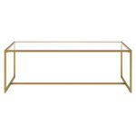 Glass Top Coffee Table - Chic Decora