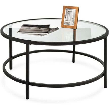 Glass Top Coffee Table - Chic Decora