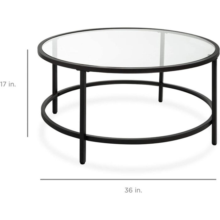 Glass Top Coffee Table - Chic Decora