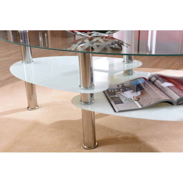 Glass Top Coffee Table - Chic Decora