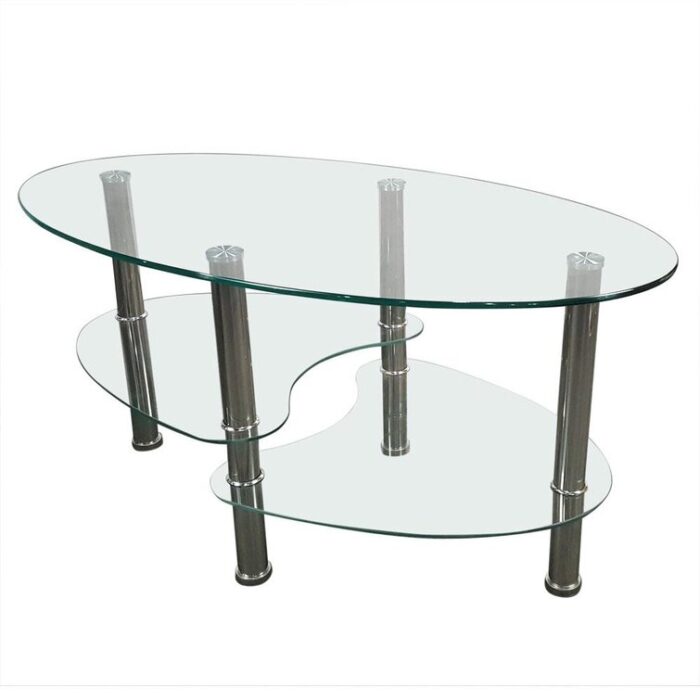 Glass Top Coffee Table - Chic Decora