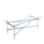 Glass Top Single Coffee Table - Chic Decora